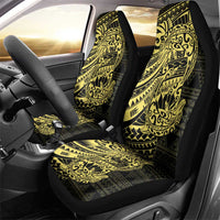 Yellow Couple Dolphins Maori Polynesian Style Car Seat Cover LT9 - Polynesian Pride