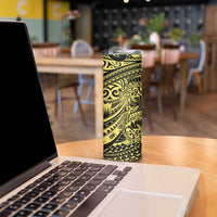 Yellow Couple Dolphins Maori Polynesian Style Skinny Tumbler LT9 - Polynesian Pride