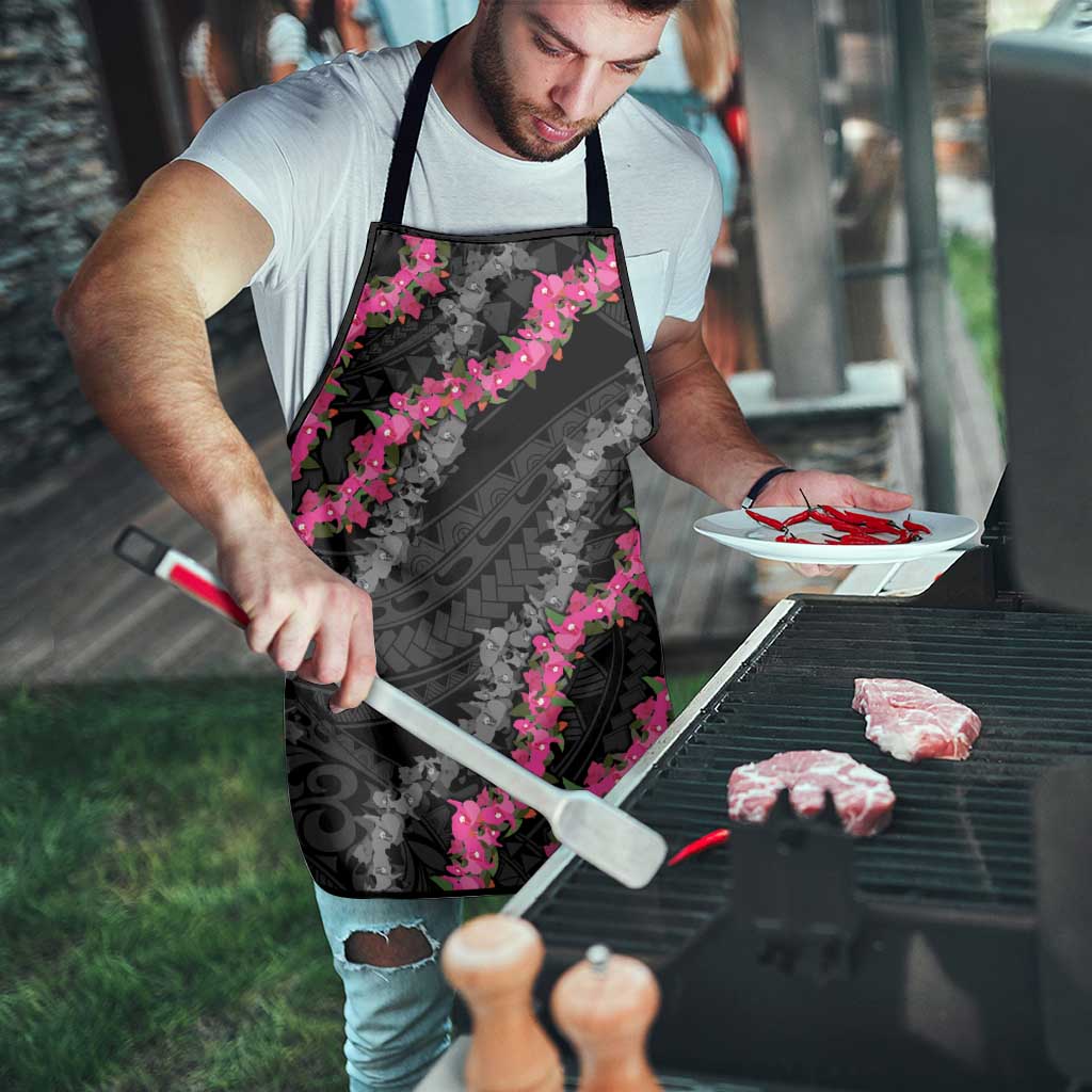 Guam Bougainvillea Lei Apron Chamorro Tribal Pattern - Polynesian Pride