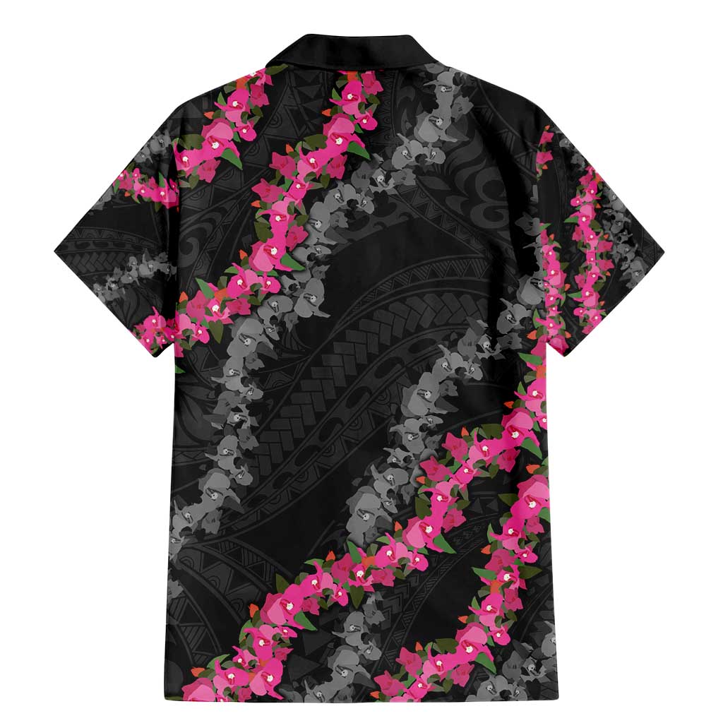 Guam Bougainvillea Lei Family Matching Mermaid Dress and Hawaiian Shirt Chamorro Tribal Pattern LT9 - Polynesian Pride