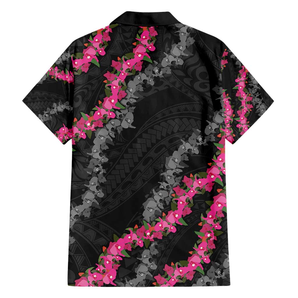 Guam Bougainvillea Lei Hawaiian Shirt Chamorro Tribal Pattern LT9 - Polynesian Pride