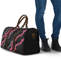 Guam Bougainvillea Lei Travel Bag Chamorro Tribal Pattern - Polynesian Pride