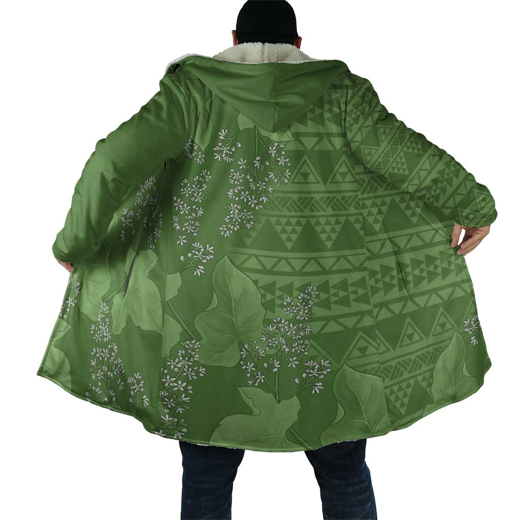 Hawaii Molokai Island Kukui Nut Flowers Cloak Tribal Kakau Pattern - Polynesian Pride