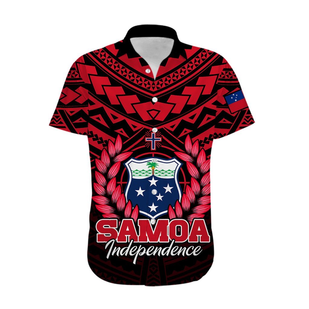 Samoa Independence Day Hawaiian Shirt Ulafa Polynesian Unique Red No1 LT9 - Polynesian Pride