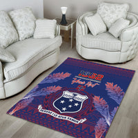 Custom Samoa 1962 Independence Day Custom Area Rug Manuia le Aso Tuto'atasi Ula Nifo Blue Art LT9 - Polynesian Pride