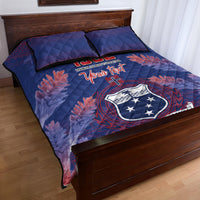 Custom Samoa 1962 Independence Day Custom Quilt Bed Set Manuia le Aso Tuto'atasi Ula Nifo Blue Art LT9 - Polynesian Pride