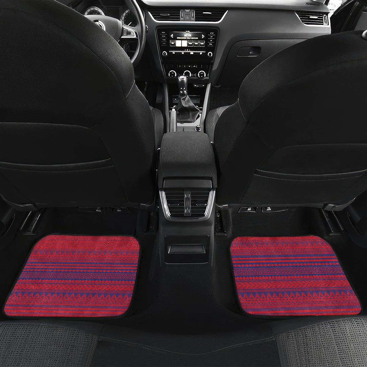 Custom Samoa 1962 Independence Day Custom Car Mats Manuia le Aso Tuto'atasi Ula Nifo Red Art