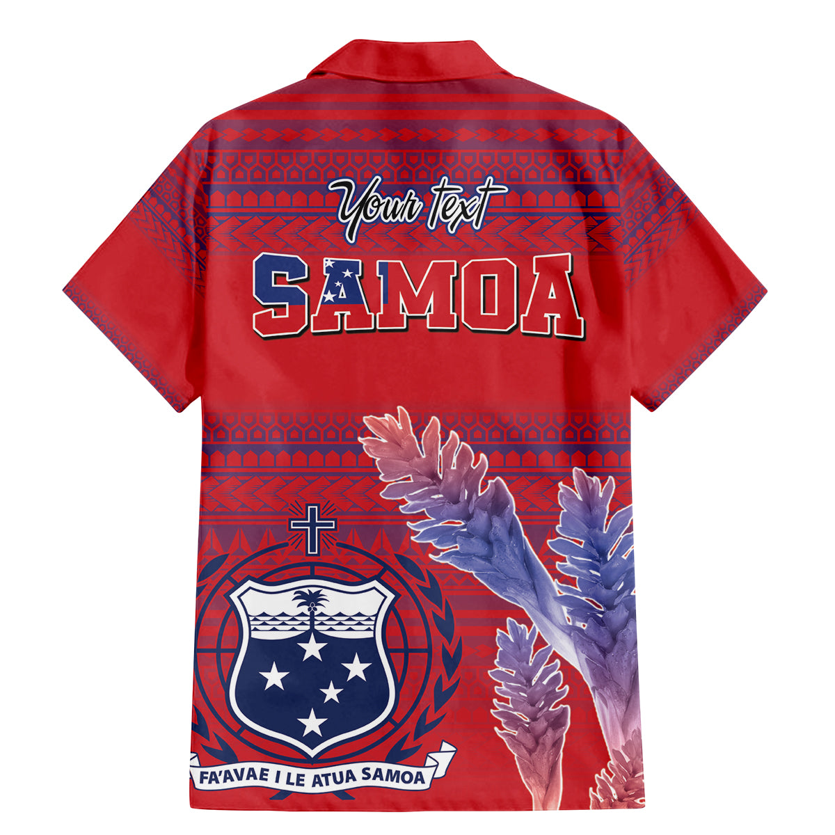 Custom Samoa 1962 Independence Day Custom Family Matching Mermaid Dress and Hawaiian Shirt Manuia le Aso Tuto'atasi Ula Nifo Red Art LT9 - Polynesian Pride