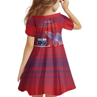 Custom Samoa 1962 Independence Day Custom Family Matching Off Shoulder Maxi Dress and Hawaiian Shirt Manuia le Aso Tuto'atasi Ula Nifo Red Art LT9 - Polynesian Pride