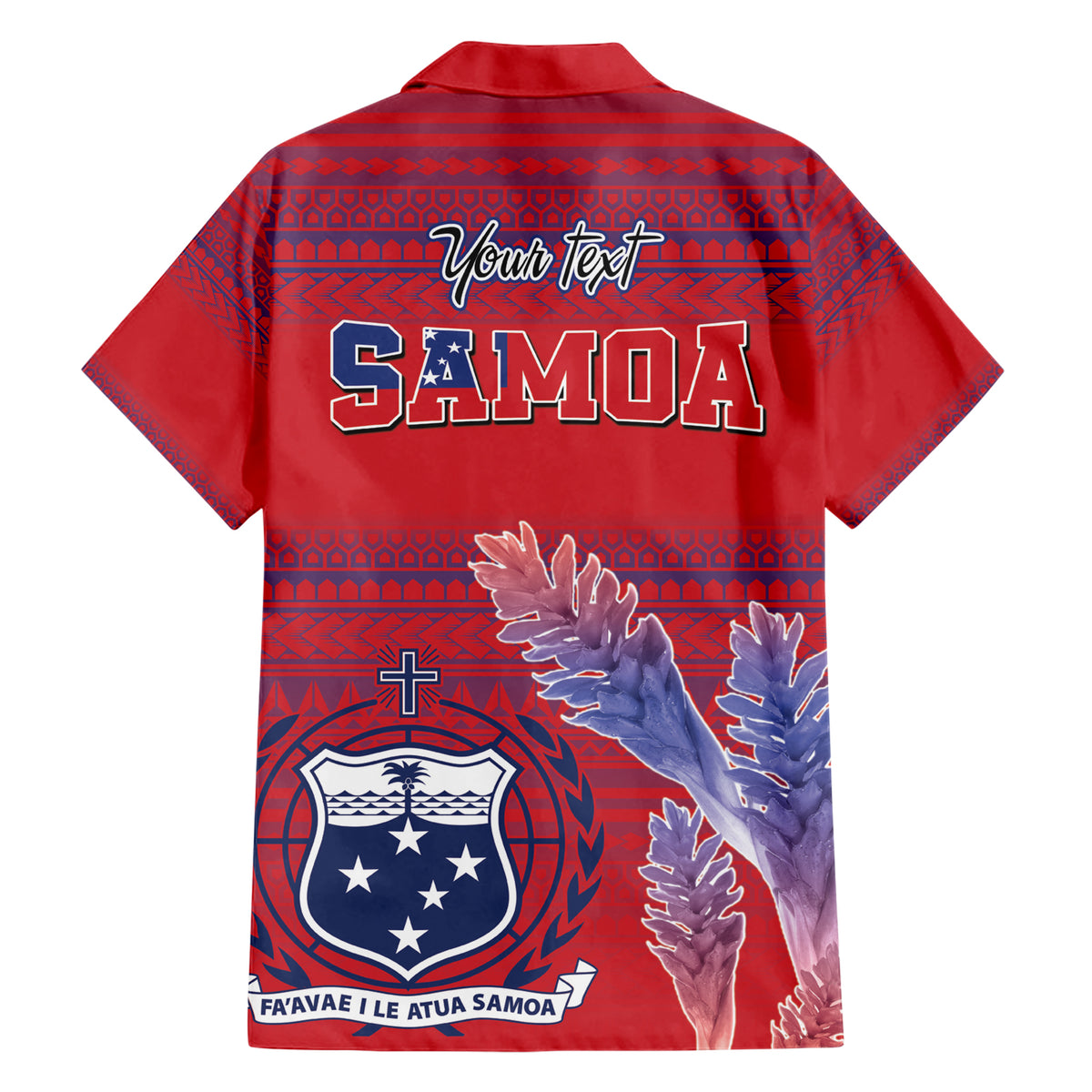 Custom Samoa 1962 Independence Day Custom Family Matching Short Sleeve Bodycon Dress and Hawaiian Shirt Manuia le Aso Tuto'atasi Ula Nifo Red Art LT9 - Polynesian Pride
