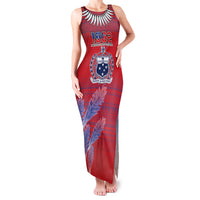 Custom Samoa 1962 Independence Day Custom Family Matching Tank Maxi Dress and Hawaiian Shirt Manuia le Aso Tuto'atasi Ula Nifo Red Art LT9 Mom's Dress Red - Polynesian Pride