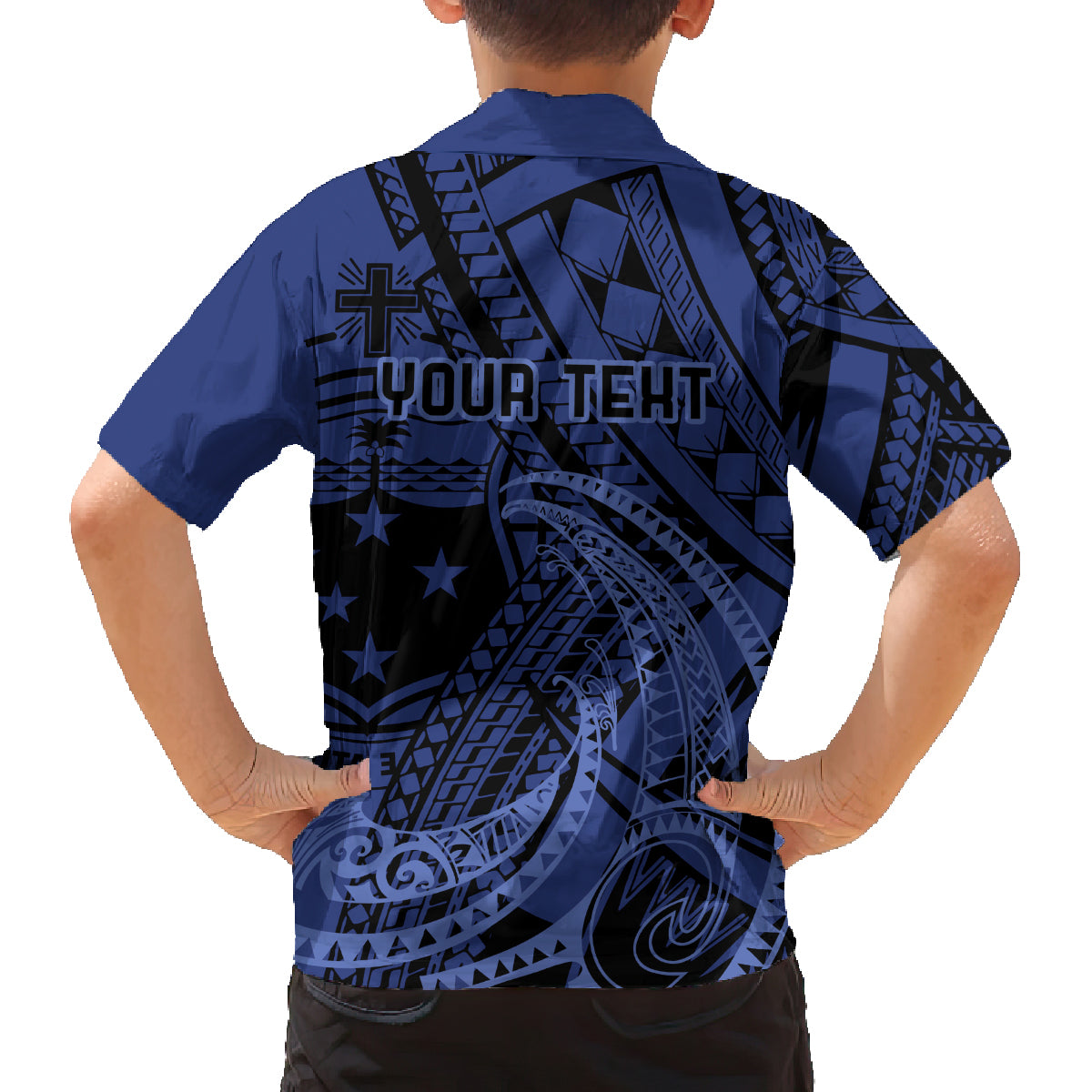 Custom Samoa 62nd Manuia le Aso Tuto'atasi Family Matching Puletasi and Hawaiian Shirt Samoan Tatau Blue Art LT9 - Polynesian Pride