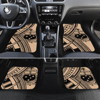 Custom Samoa Manuia le 62 Tausaga O le Tutoatasi Car Mats Samoan Tatau Beige Art LT9 Set 4pcs Beige - Polynesian Pride
