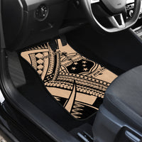 Custom Samoa Manuia le 62 Tausaga O le Tutoatasi Car Mats Samoan Tatau Beige Art LT9 - Polynesian Pride