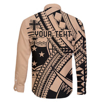 Custom Samoa Manuia le 62 Tausaga O le Tutoatasi Family Matching Off Shoulder Maxi Dress and Hawaiian Shirt Samoan Tatau Beige Art LT9 - Polynesian Pride