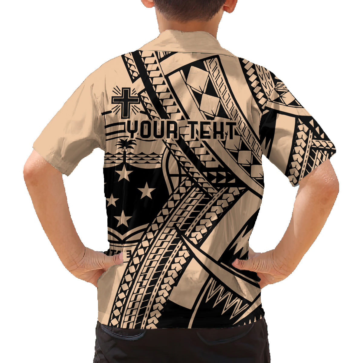 Custom Samoa Manuia le 62 Tausaga O le Tutoatasi Family Matching Puletasi and Hawaiian Shirt Samoan Tatau Beige Art LT9 - Polynesian Pride