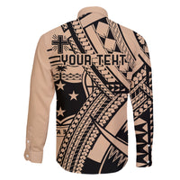 Custom Samoa Manuia le 62 Tausaga O le Tutoatasi Family Matching Short Sleeve Bodycon Dress and Hawaiian Shirt Samoan Tatau Beige Art LT9 - Polynesian Pride