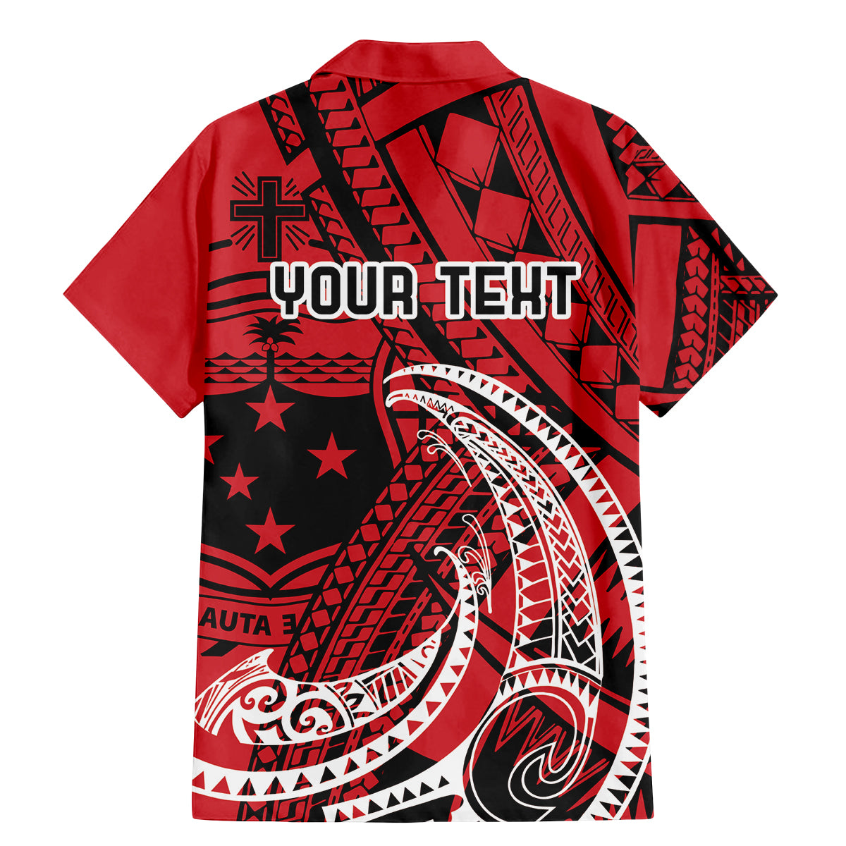 Custom Samoa Manuia le 62 Tausaga O le Tutoatasi Family Matching Mermaid Dress and Hawaiian Shirt Samoan Tatau Red Art LT9 - Polynesian Pride