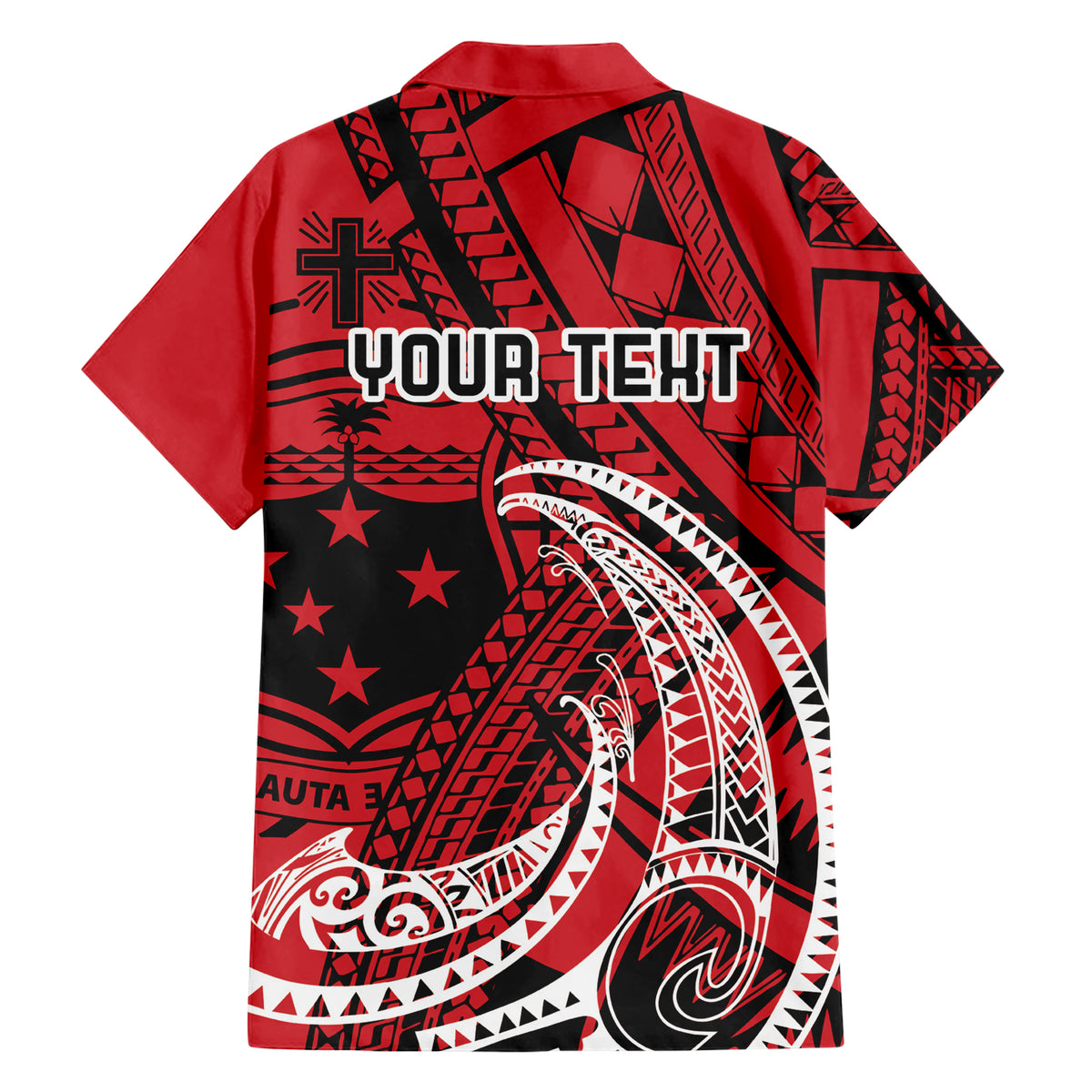 Custom Samoa Manuia le 62 Tausaga O le Tutoatasi Family Matching Short Sleeve Bodycon Dress and Hawaiian Shirt Samoan Tatau Red Art LT9 - Polynesian Pride