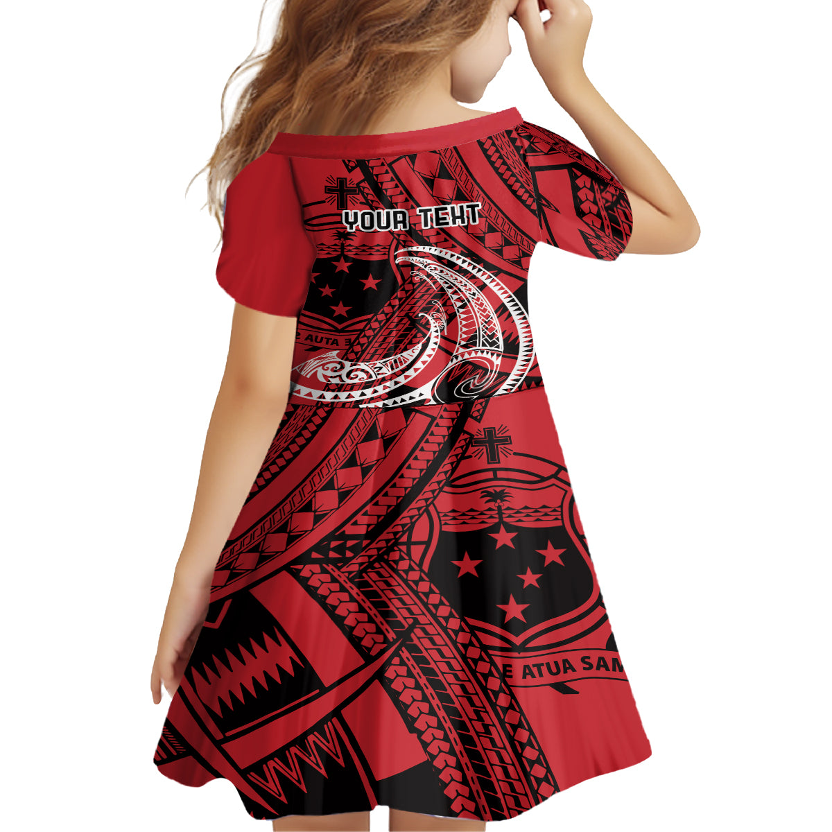 Custom Samoa Manuia le 62 Tausaga O le Tutoatasi Family Matching Tank Maxi Dress and Hawaiian Shirt Samoan Tatau Red Art LT9 - Polynesian Pride