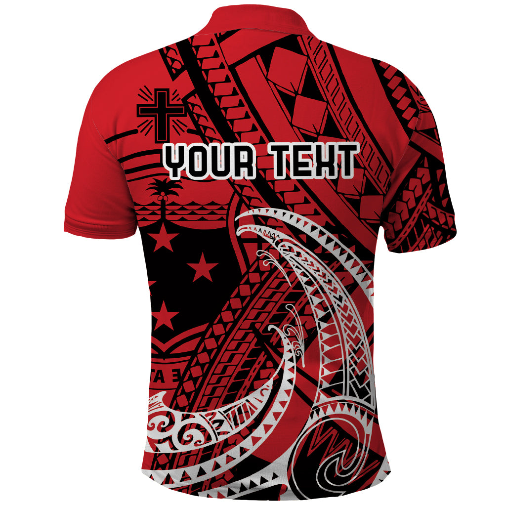 Custom Samoa Manuia le 62 Tausaga O le Tutoatasi Polo Shirt Samoan Tatau Red Art LT9 - Polynesian Pride