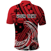 Custom Samoa Manuia le 62 Tausaga O le Tutoatasi Polo Shirt Samoan Tatau Red Art LT9 - Polynesian Pride