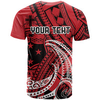 Custom Samoa Manuia le 62 Tausaga O le Tutoatasi T Shirt Samoan Tatau Red Art LT9 - Polynesian Pride