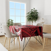 Custom Samoa Manuia le 62 Tausaga O le Tutoatasi Tablecloth Samoan Tatau Red Art LT9 - Polynesian Pride