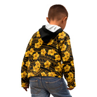 Polynesian Pride Hawaii Style With Hibiscus Kid Hoodie Yellow LT9 - Polynesian Pride