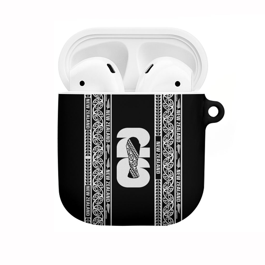 New Zealand Football White Fern Supporter AirPods Case LT9 Black - Polynesian Pride
