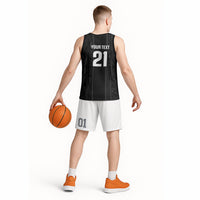Custom New Zealand Football White Fern Supporter Basketball Jersey LT9 - Polynesian Pride