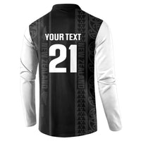 Custom New Zealand Football White Fern Supporter Button Sweatshirt