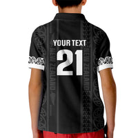 Custom New Zealand Football White Fern Supporter Kid Polo Shirt LT9 - Polynesian Pride
