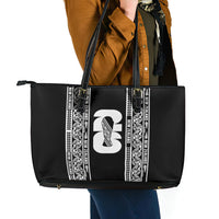 New Zealand Football White Fern Supporter Leather Tote Bag LT9 - Polynesian Pride
