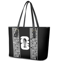 New Zealand Football White Fern Supporter Leather Tote Bag LT9 - Polynesian Pride