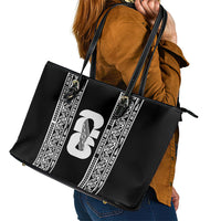 New Zealand Football White Fern Supporter Leather Tote Bag LT9 - Polynesian Pride