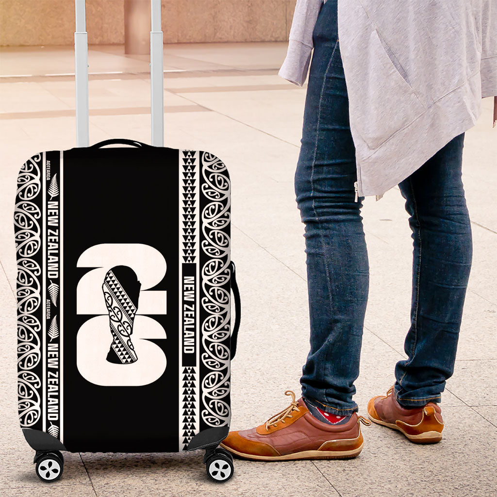 New Zealand Football White Fern Supporter Luggage Cover LT9 Black - Polynesian Pride