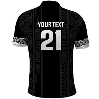 Custom New Zealand Football White Fern Supporter Polo Shirt LT9 - Polynesian Pride