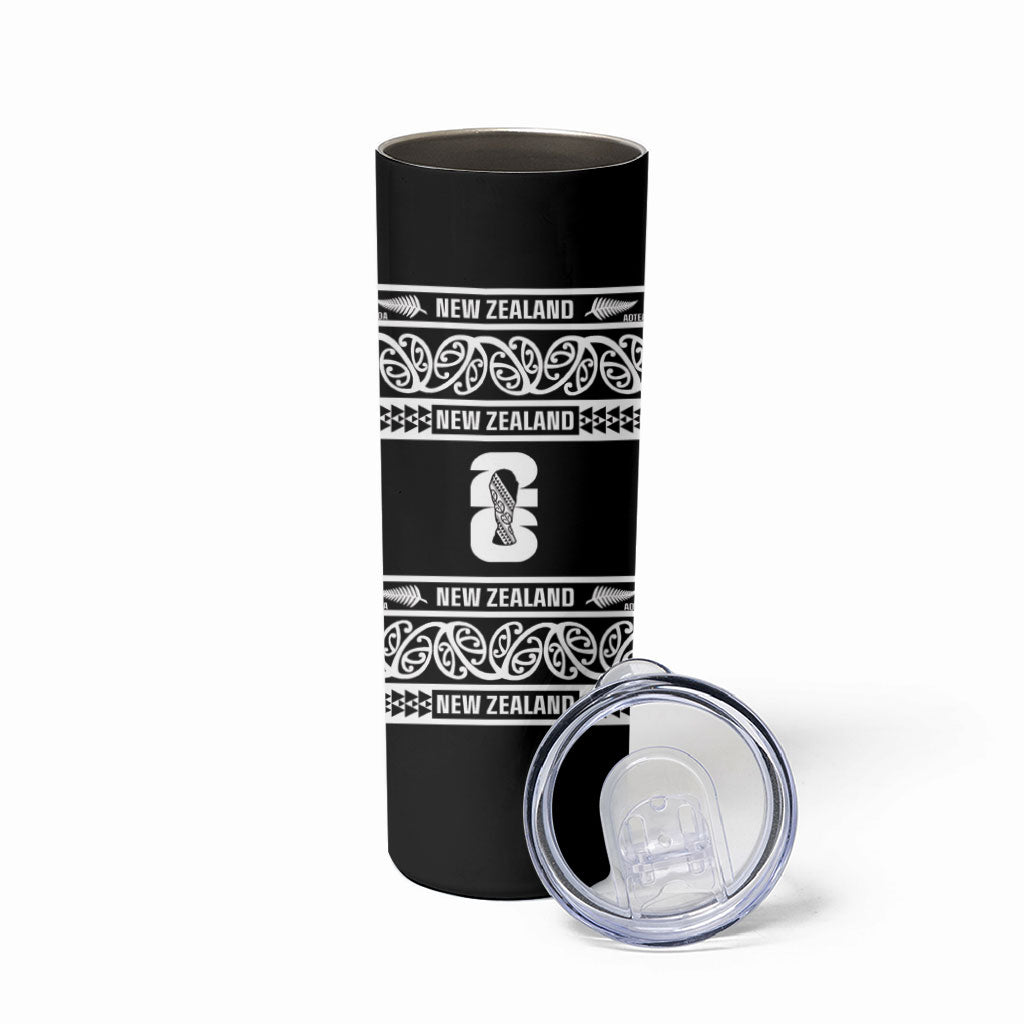 New Zealand Football White Fern Supporter Skinny Tumbler LT9 - Polynesian Pride