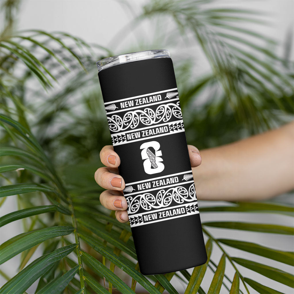 New Zealand Football White Fern Supporter Skinny Tumbler LT9 - Polynesian Pride