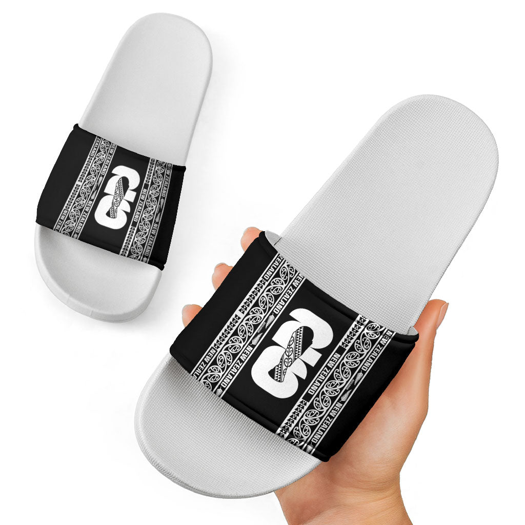 New Zealand Football White Fern Supporter Slide Sandals