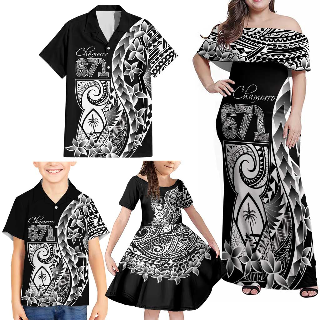 671 Guam Personalised Family Matching Off Shoulder Maxi Dress and Hawaiian Shirt Latte Stone Tribal LT9 - Polynesian Pride