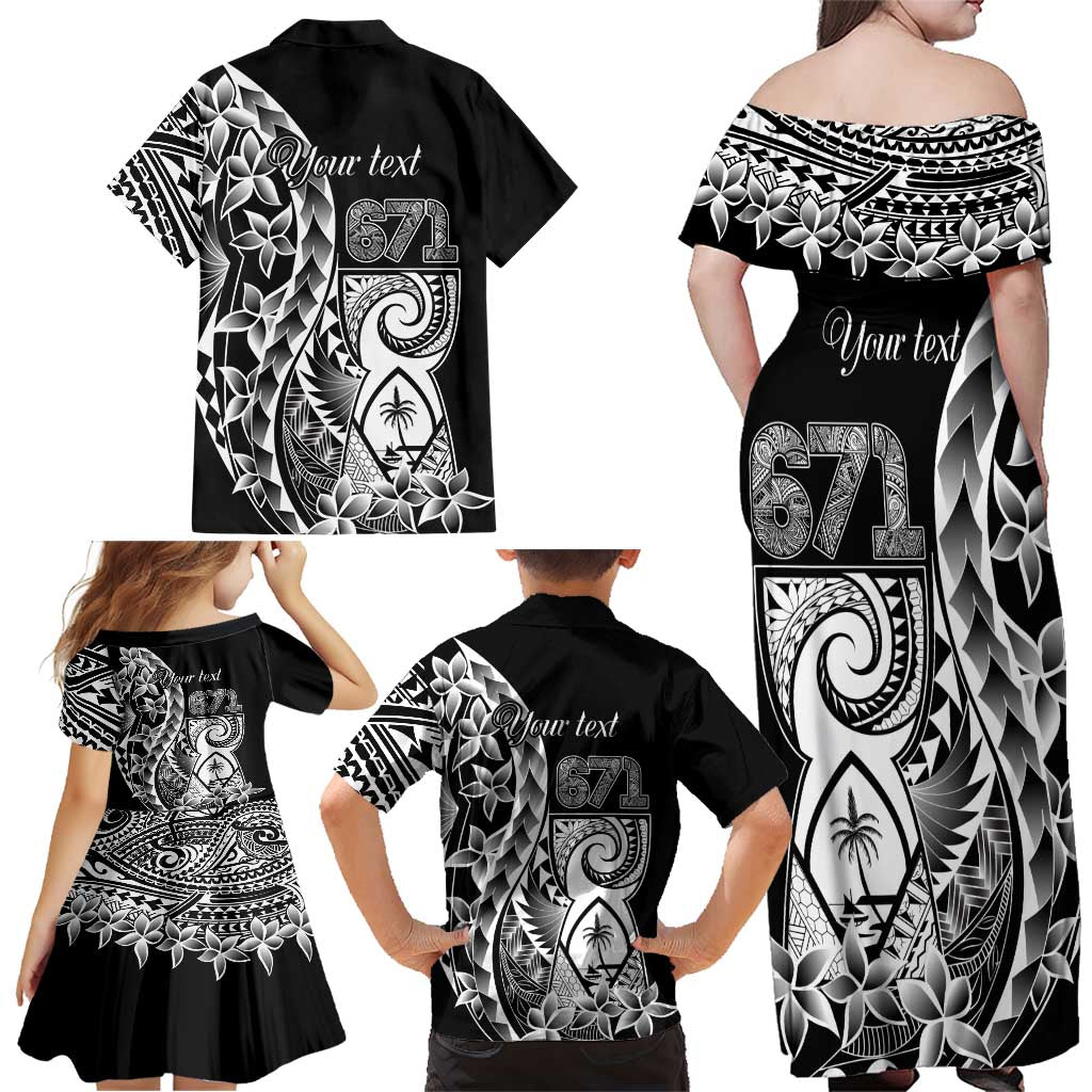 671 Guam Personalised Family Matching Off Shoulder Maxi Dress and Hawaiian Shirt Latte Stone Tribal LT9 - Polynesian Pride