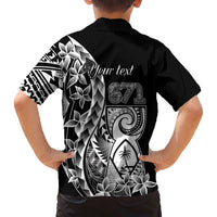 671 Guam Personalised Family Matching Puletasi and Hawaiian Shirt Latte Stone Tribal LT9 - Polynesian Pride