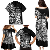 671 Guam Personalised Family Matching Puletasi and Hawaiian Shirt Latte Stone Tribal LT9 - Polynesian Pride