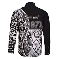 671 Guam Personalised Family Matching Puletasi and Hawaiian Shirt Latte Stone Tribal LT9 - Polynesian Pride