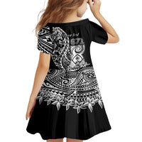 671 Guam Personalised Family Matching Short Sleeve Bodycon Dress and Hawaiian Shirt Latte Stone Tribal LT9 - Polynesian Pride