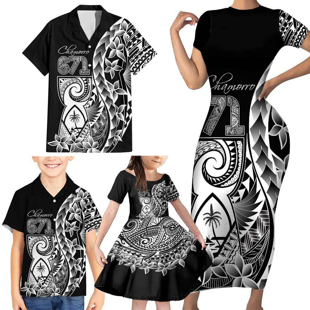 671 Guam Personalised Family Matching Short Sleeve Bodycon Dress and Hawaiian Shirt Latte Stone Tribal LT9 - Polynesian Pride