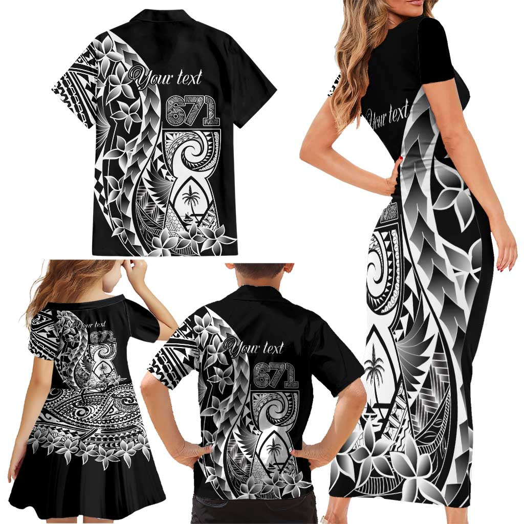 671 Guam Personalised Family Matching Short Sleeve Bodycon Dress and Hawaiian Shirt Latte Stone Tribal LT9 - Polynesian Pride