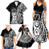 671 Guam Personalised Family Matching Summer Maxi Dress and Hawaiian Shirt Latte Stone Tribal LT9 - Polynesian Pride